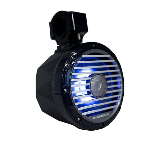 HXM8PODCFB – 8″ 2-Way 25mm Titanium Dome Speaker Can Kit – Carbon Fiber Black